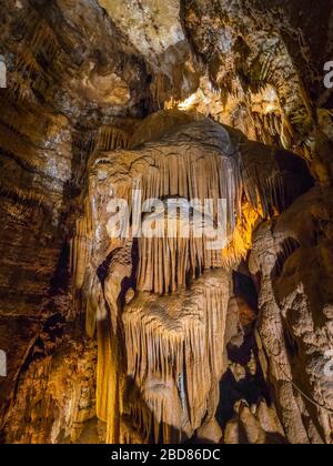 Grotte de calcaire Jama Baredine, Croatie, Istrie, Porec, Nova Vas Banque D'Images