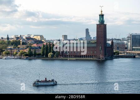 L'hôtel de ville de Stockholm, alias Stockholms stadshus, à Stockholm, en Suède, en Europe Banque D'Images