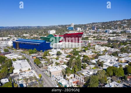 Vue aérienne au-dessus de West Hollywood California Banque D'Images