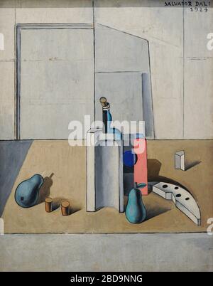 Salvador Dalí (1904-1989). Pintor surrealista español. Naturaleza muerta, 1924. Óleo sobre lienzo, 125 x 99 cm. Museo Nacional Centro de Arte Reina Sofía. Madrid. España. Banque D'Images