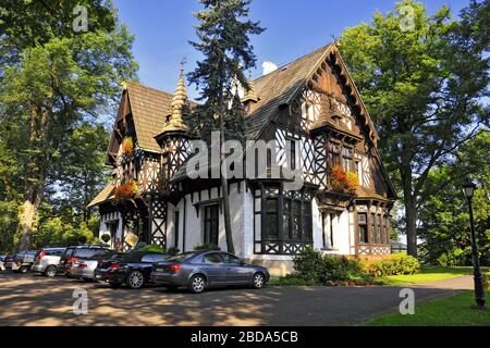 Le Promnice Hunting Lodge. Promnice, Voivodeship silésien, Pologne Banque D'Images