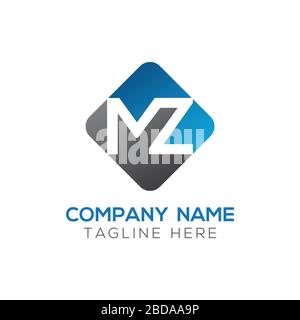 MZ initiale lettre Logo Design vector modèle. Résumé Lettre MZ Logo Design Illustration de Vecteur