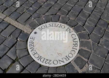 signe du solstice du capricorne Banque D'Images