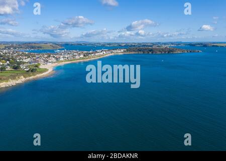 Falmouth. Cornwall, Angleterre de l'air Banque D'Images