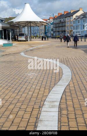 Front de mer, Aberystwyth, Pays de Galles, Royaume-Uni Banque D'Images