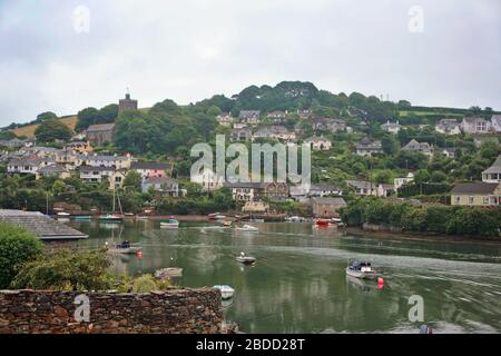 Noss Mayo, Newton Creek et Mayo Creek, de Newton Ferrers, Devon, Angleterre, Royaume-Uni Banque D'Images