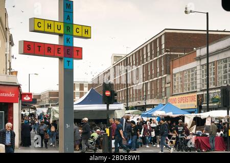 Church Street Market, Westminster, Edgeware Road Banque D'Images