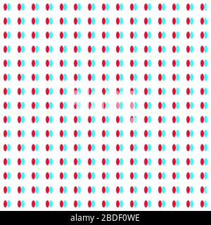 Illustration avec des formes géométriques répétitifs couvrant l'arrière-plan. Le dessin avec motif coloré qui peut être utilisé comme un modèle web, papier peint Banque D'Images
