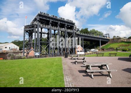 The Anderton Boat Lift; Northwich; Cheshire; Angleterre; Banque D'Images