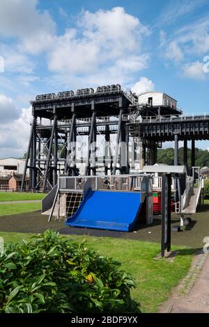 The Anderton Boat Lift; Northwich; Cheshire; Angleterre; Banque D'Images