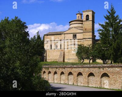 Urbino,l'église de San Bernardino, Mausoleo dei Duchi, XV Secolo,Marche;Italie, Banque D'Images