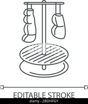 Une icône linéaire parfaite pour les aliments qui sauge les pixels. Illustration personnalisable en ligne fine. Aromatisants et produits de conservation. Symbole du contour de la technique culinaire Illustration de Vecteur