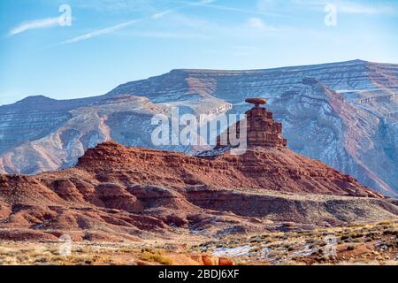 Chapeau mexicain dans Monument Valley en Utah Banque D'Images