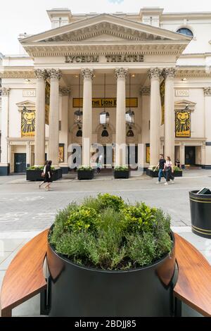 Le théâtre Lyceum est un théâtre West End de 2 100 places situé dans la ville de Westminster, sur la rue Wellington, juste à côté du Strand Banque D'Images