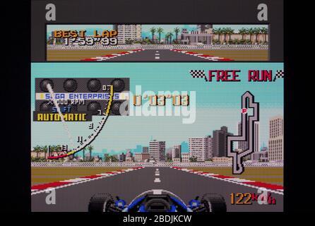 Jeu Sega Master System - Ayrton Senna's Super Monaco GP II - Cartouche Loose, Bon état