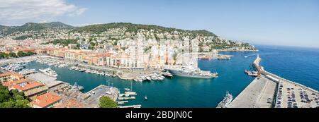 Port côtier du port dans le sud de la France Banque D'Images