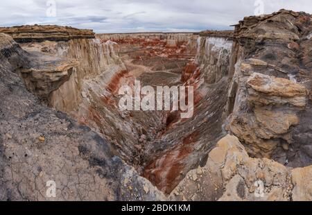 Paysage massif Mine de charbon Canyon sur la réserve Navajo à Ariz Banque D'Images