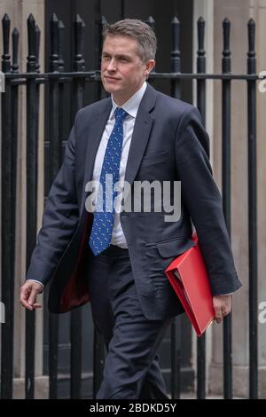 Le secrétaire d'État britannique à la défense Gavin Williamson arrive à Downing Street le jour de l'annonce du budget 2020. Londres, Royaume-Uni. Banque D'Images