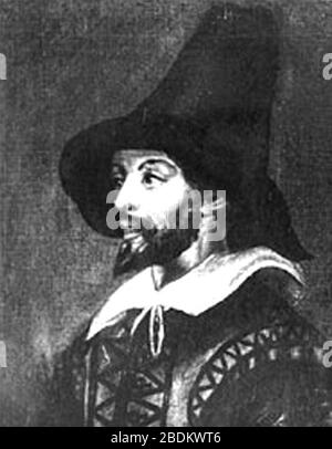 Portrait de Guy Fawkes. Banque D'Images