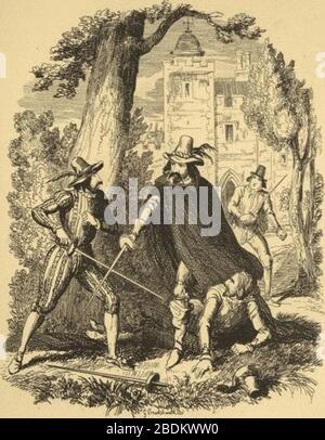 Guy Fawkes protéger Humphrey Chetham de Catesby. Banque D'Images