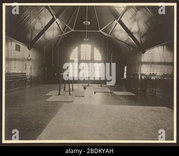 Gymnase, Braddock Carnegie Free Library, Braddock, Pennsylvanie Banque D'Images