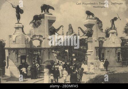 Hambourg, Hambourg - Zoologischer Garten; Carl Hagenbecks Tierpark; Haupteingang Banque D'Images