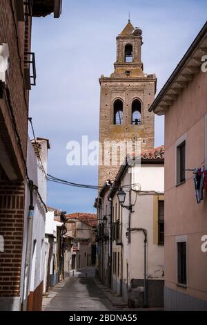 Église de Santa María la Mayor à Arévalo, Castille et León, Espagne Banque D'Images