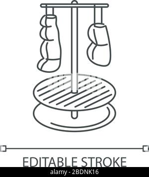 Une icône linéaire parfaite pour les aliments qui sauge les pixels. Illustration personnalisable en ligne fine. Aromatisants et produits de conservation. Symbole du contour de la technique culinaire Illustration de Vecteur