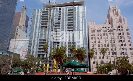 Pershing Square Los Angeles Downtown - LOS ANGELES, États-Unis - 1 AVRIL 2019 Banque D'Images