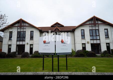 Tranent, Écosse, Royaume-Uni. 9 avril 2020. Neuf décès liés à Covid-19 ont été signalés à Tranent Care Home dans East Lothian. Le foyer de soins est spécialisé dans le traitement des personnes âgées atteintes de démence. Iain Masterton/Alay Live News Banque D'Images