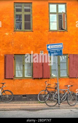 Quartier de Nyboder, Copenhague, Danemark Banque D'Images