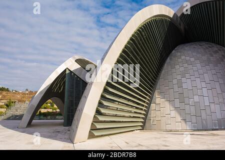 Le Centre islamique Rijeka, dans une banlieue de Rijeka, comté de Primorje-Gorski Kotar, Croatie. Ouvert en 2013 grâce à un don du Qatar Banque D'Images