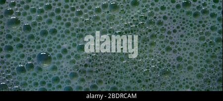 Mélange de bulles de mousse de savon. Contexte abstrait Banque D'Images