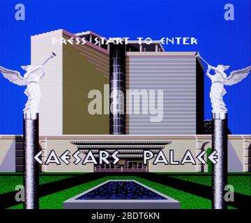 Caesars Palace - Sega Genesis Mega Drive - usage éditorial uniquement Banque D'Images