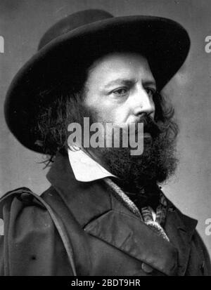 ALFRED,Lord TENNYSON (1809-1892) poète anglais Banque D'Images