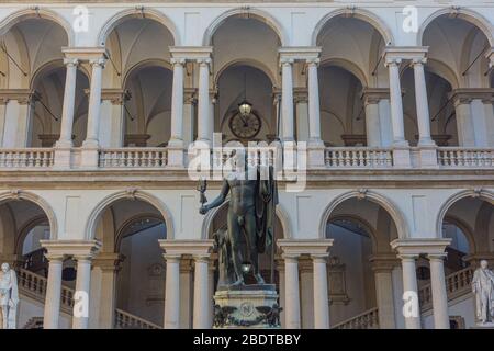 Italie, Milan, 13 février 2020, Brera Academy, intérieurs Banque D'Images