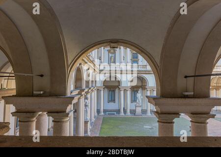 Italie, Milan, 13 février 2020, Brera Academy, intérieurs Banque D'Images