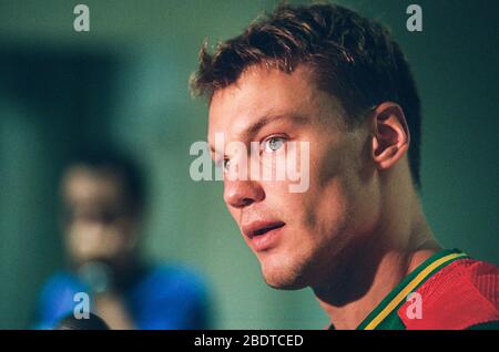 Sarunas Jasikevicius de Lituanie. Joueur et entraîneur de basket-ball lituanien. Banque D'Images