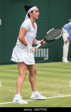 ONS Jabeur à Wimbledon 2019 Banque D'Images