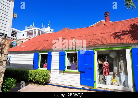 Quartier historique de Redcliffe Quay, rue John's,Antigua Island,Antigua & Barbuda,Caraïbes Banque D'Images