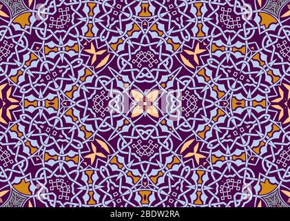 Maroc fond d'écran, fond d'écran, art déco, textile, impression Banque D'Images