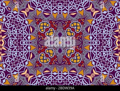 Maroc fond d'écran, fond d'écran, art déco, textile, impression Banque D'Images