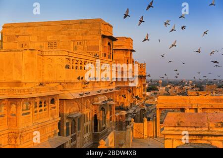 Patwa-ki-Haveli Jaisalmer Rajasthan Inde Banque D'Images