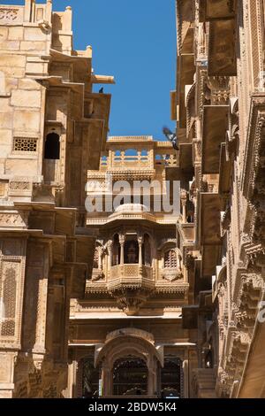 Patwa-ki-Haveli Jaisalmer Rajasthan Inde Banque D'Images