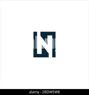Première lettre logo ln ou modèle de conception vectoriel de logo nl Illustration de Vecteur