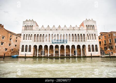 Venise, Italie - 14 mai 2019 : Musée d'Histoire naturelle sur la rive du Grand Canal à Venise. Italie. Banque D'Images