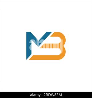Première lettre logo mb ou logo bm modèle de conception vectoriel Illustration de Vecteur