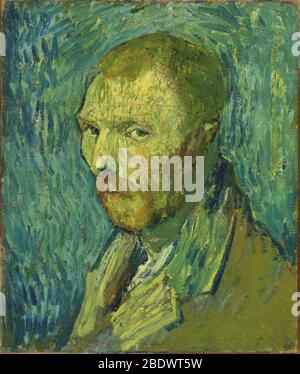 Le Selfportraien d'Oslo par Vincent Willem Van Gogh, 1889. Galerie nationale, Norvège Banque D'Images