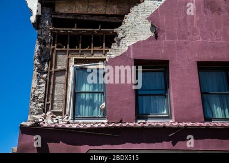 Dégâts aux tremblements de terre, Napa, 2014 Banque D'Images