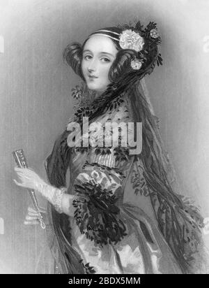 Ada Lovelace, mathématicien anglais Banque D'Images